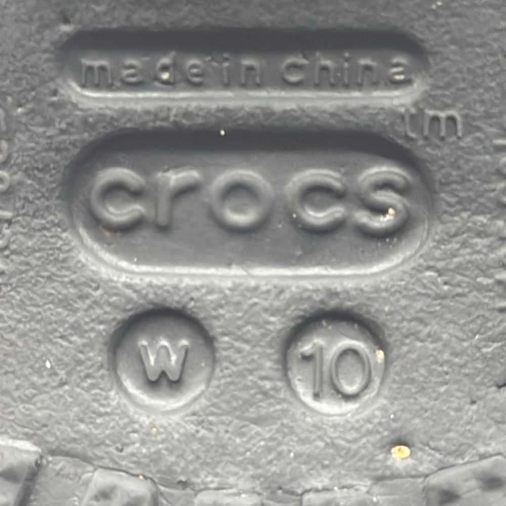 CROCS Black and Pink Mary Jane Flats with Cushioned Soles Size 10 CR7702C - Picture 7 of 7